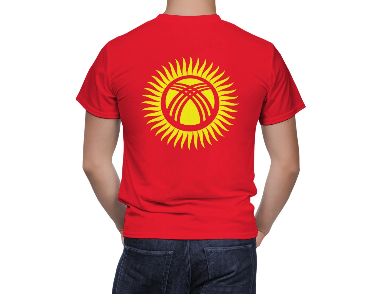 Kyrgyzstan Flag T-Shirt, NAT--FLAG-52