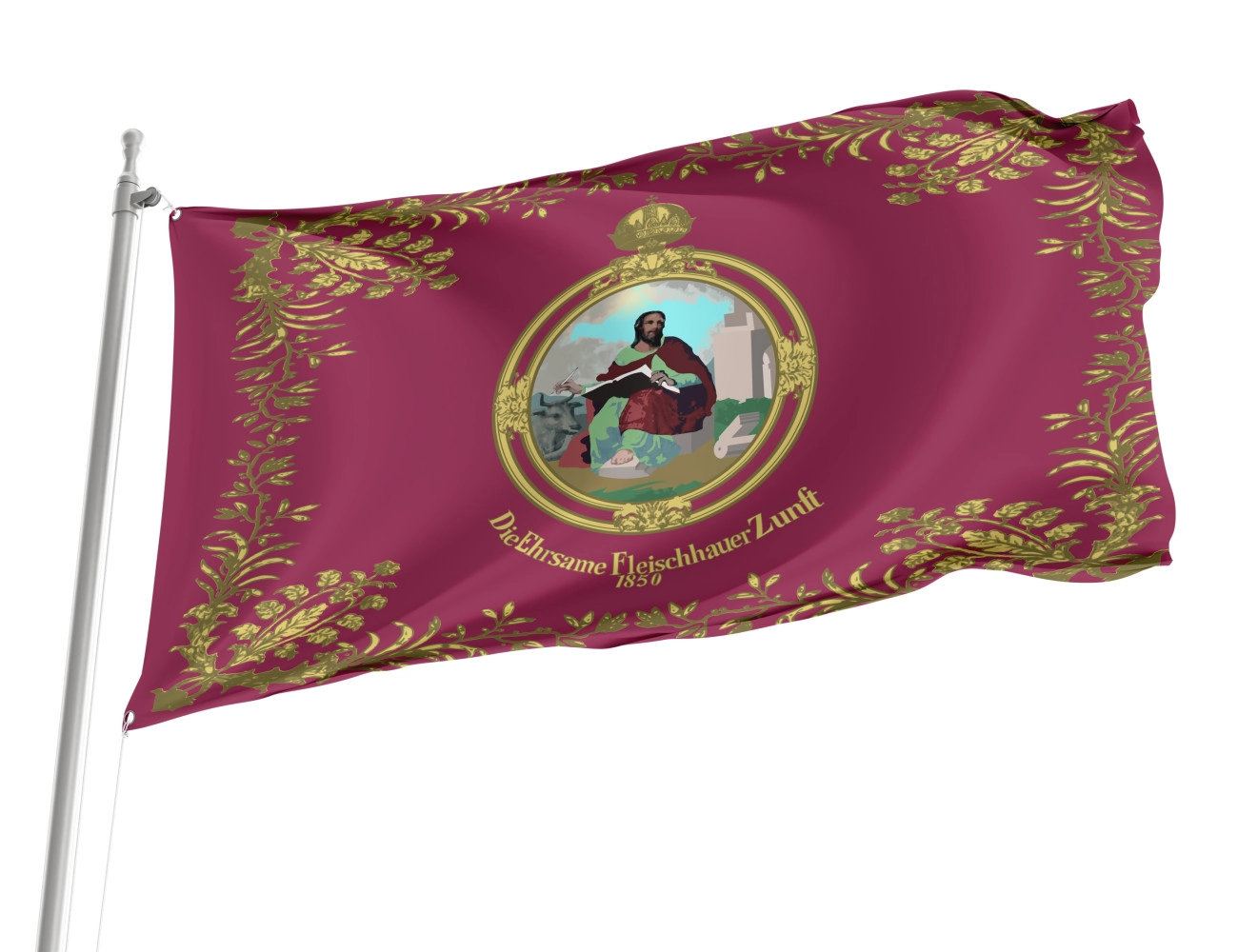Arad Butchers' Guild, 1850 Outdoor Quality Flag, HISTORY--10