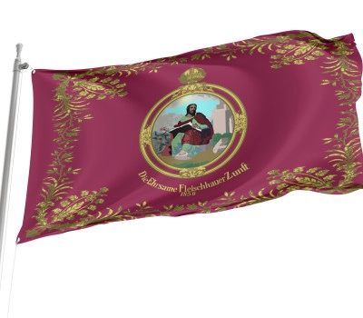 Arad Butchers' Guild, 1850 Outdoor Qualität Flagge