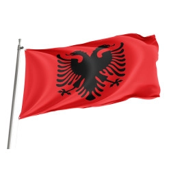Albania Outdoor Quality Flag