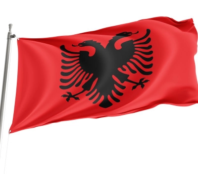 Albania Outdoor Quality Flag