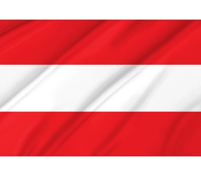 Austria with Crest Outdoor Quality Flag