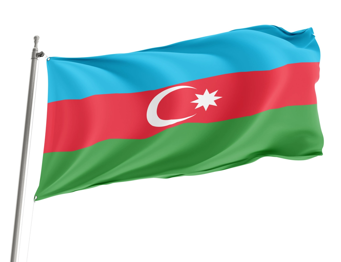 Azerbaijan Outdoor Quality Flag