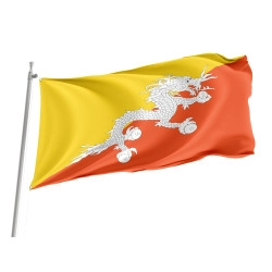 Bhutan Outdoor Quality Flag