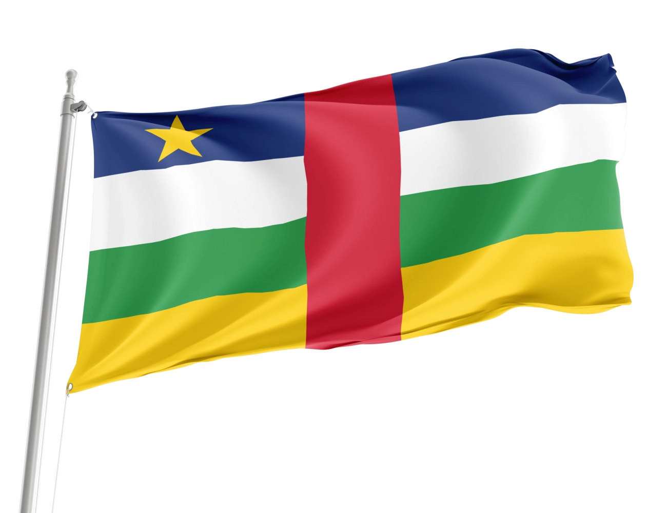 Central African Republic Outdoor Quality Flag