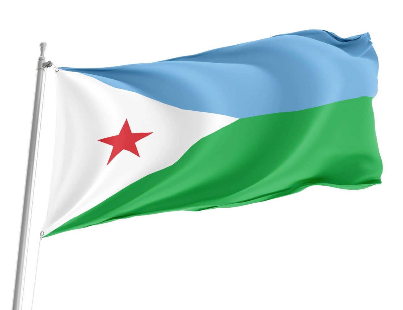 Djibouti Outdoor Quality Flag