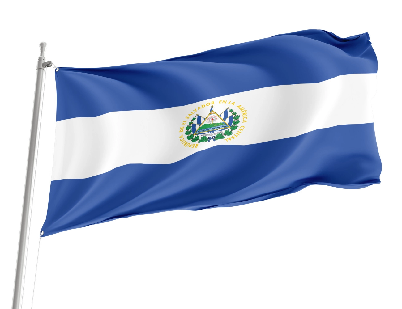 El Salvador Outdoor Quality Flag