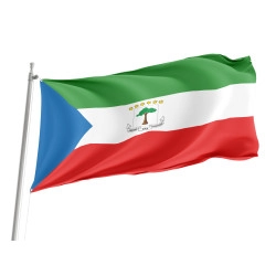 Equatorial Guinea Outdoor Qualität Flagge