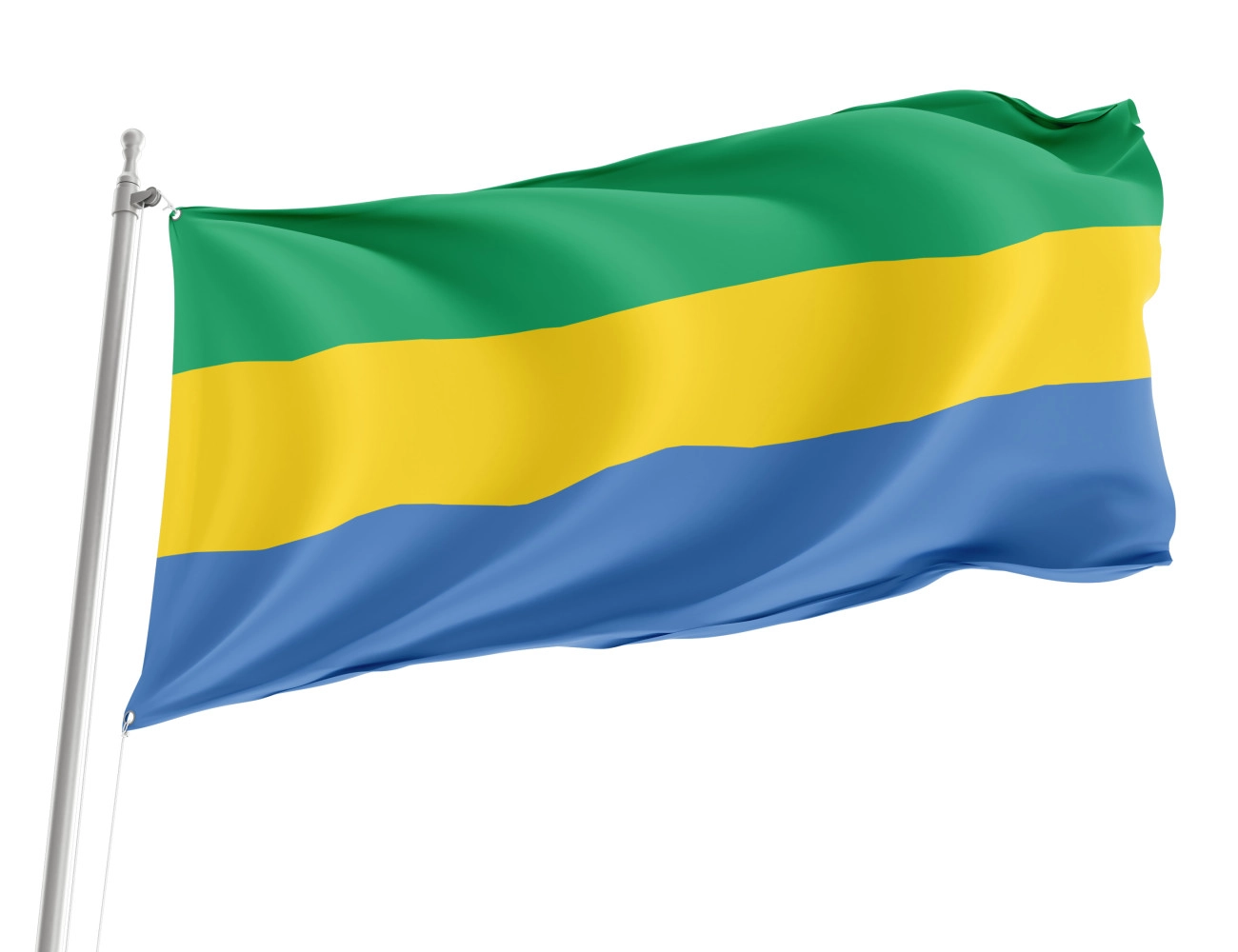 Gabon Outdoor Quality Flag