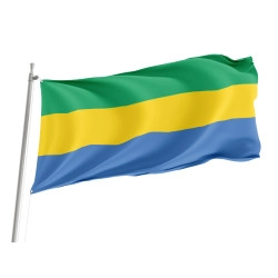 Gabon Outdoor Quality Flag