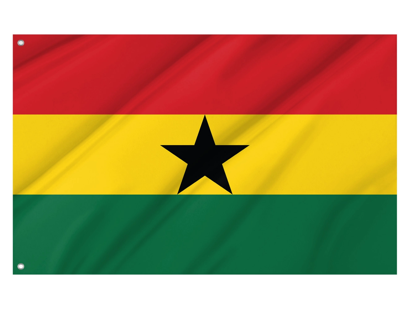 Ghana Outdoor Qualität Flagge