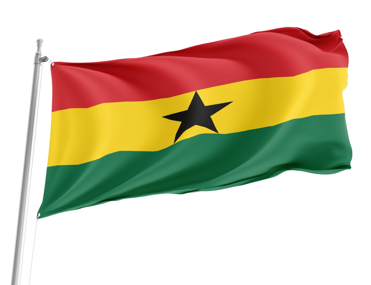 Ghana Outdoor Qualität Flagge