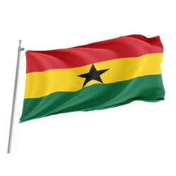 Ghana Outdoor Qualität Flagge