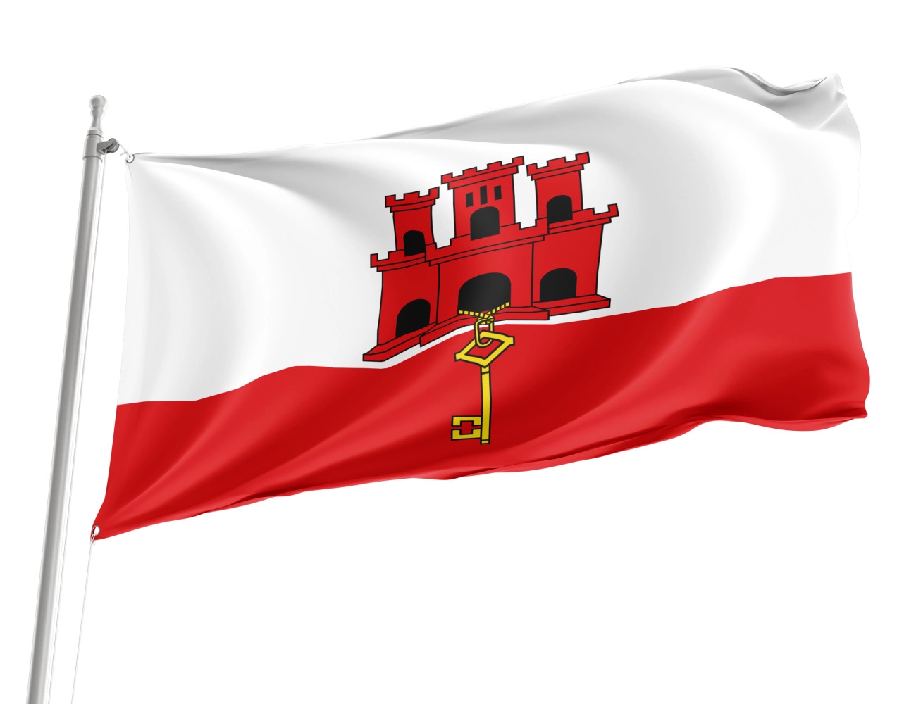 Gibraltar Outdoor Qualität Flagge