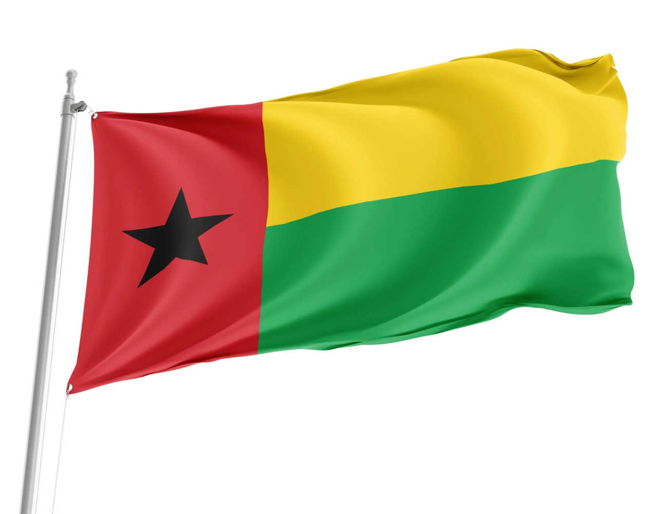 Guinea-Bissau Outdoor Qualität Flagge