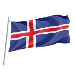 Iceland Outdoor Qualität Flagge