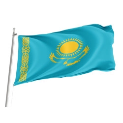 Kazakhstan Outdoor Qualität Flagge
