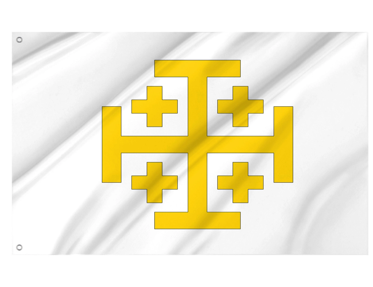 Kingdom of Jerusalem Outdoor Qualität Flagge