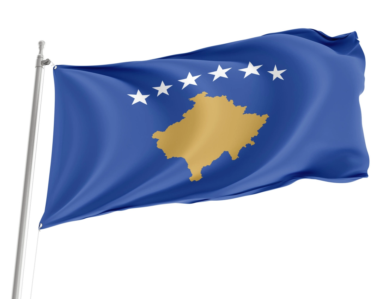Kosovo Outdoor Quality Flag