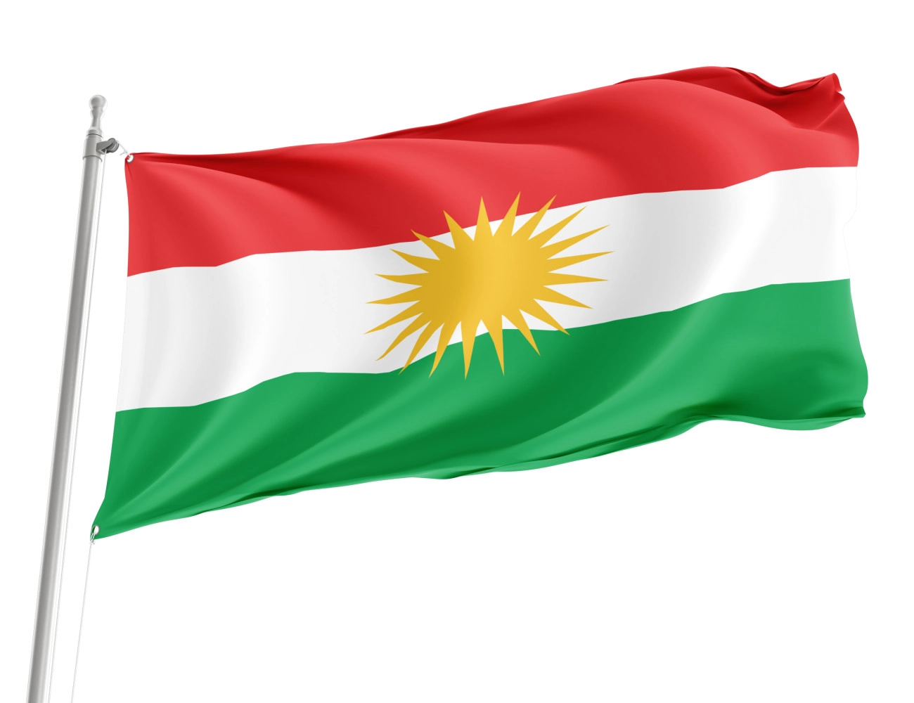 Kurdistan Outdoor Qualität Flagge