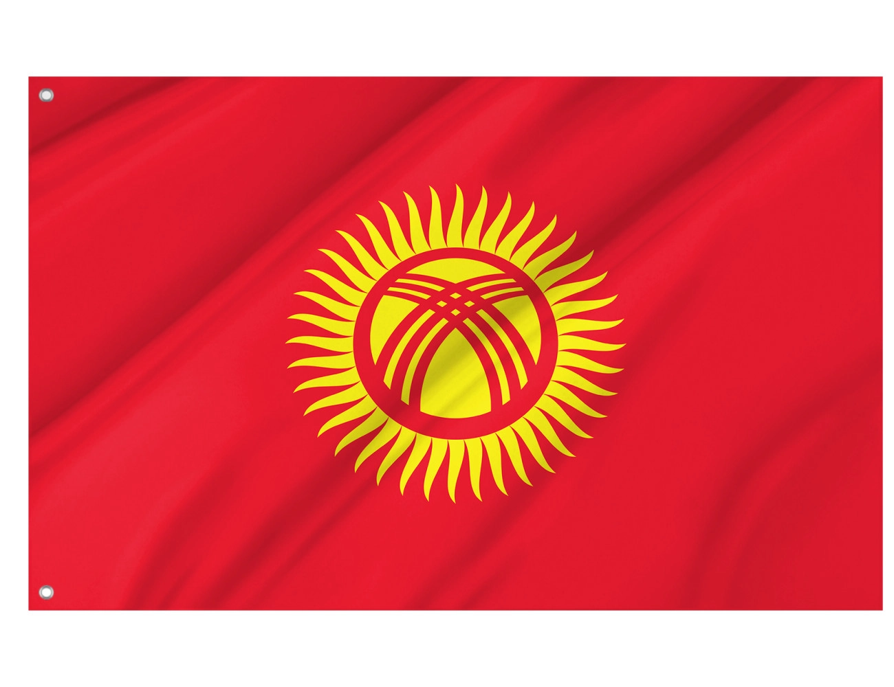 Kyrgyzstan Outdoor Qualität Flagge