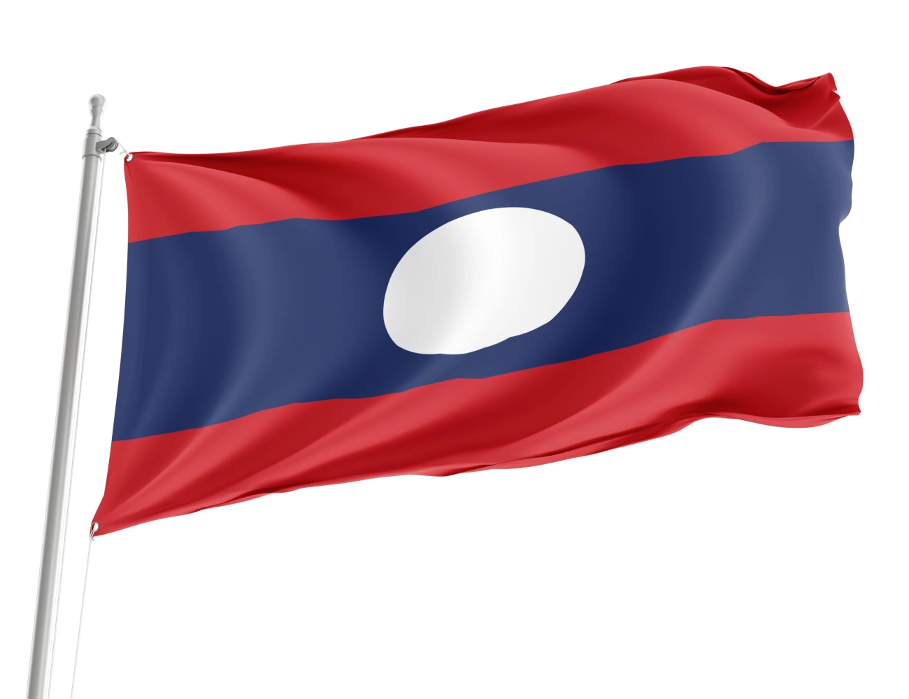 Laos Outdoor Qualität Flagge