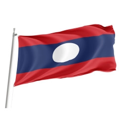 Laos Outdoor Qualität Flagge