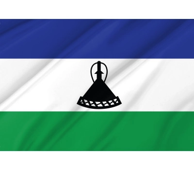 Lesotho Outdoor Quality Flag