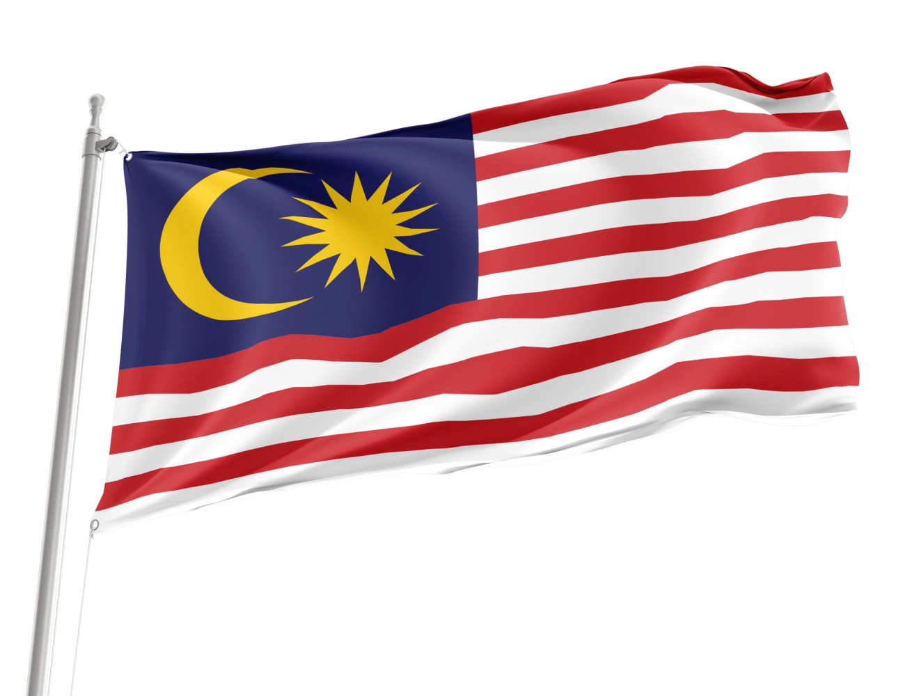 Malaysia Outdoor Qualität Flagge