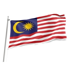 Malaysia Outdoor Qualität Flagge