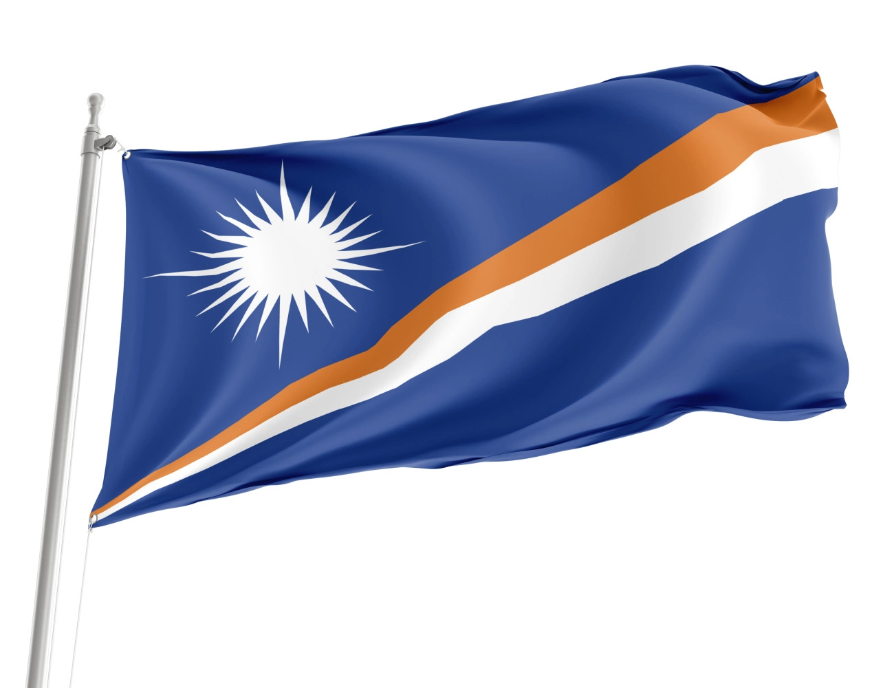 Marshall Islands Outdoor Qualität Flagge