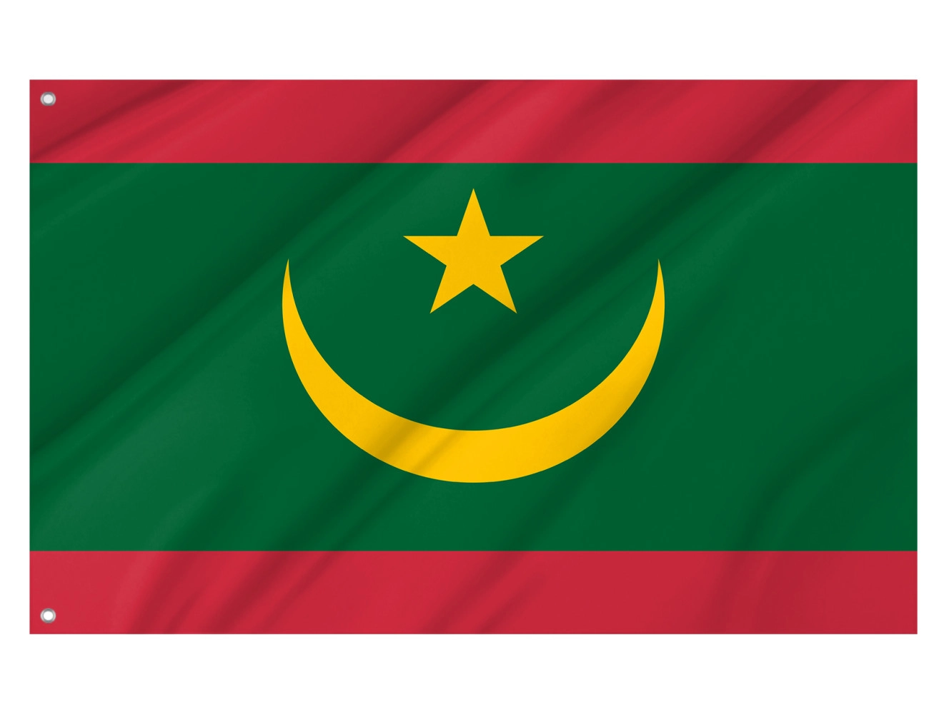 Mauritania Outdoor Qualität Flagge