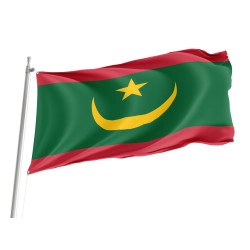 Mauritania Outdoor Qualität Flagge