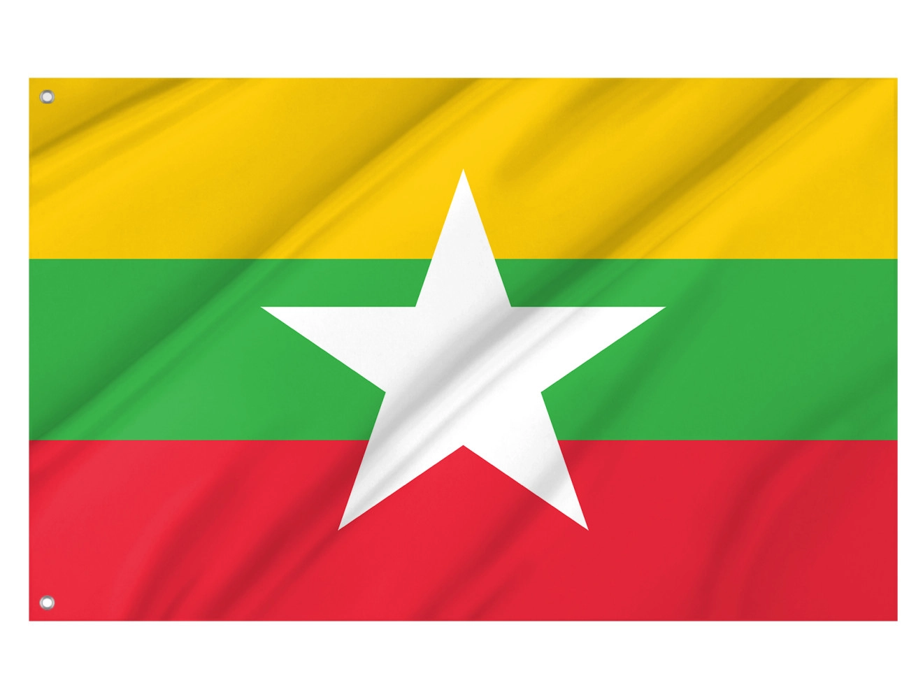 Mayanmar Outdoor Qualität Flagge