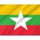 Mayanmar Outdoor Qualität Flagge - Image 2