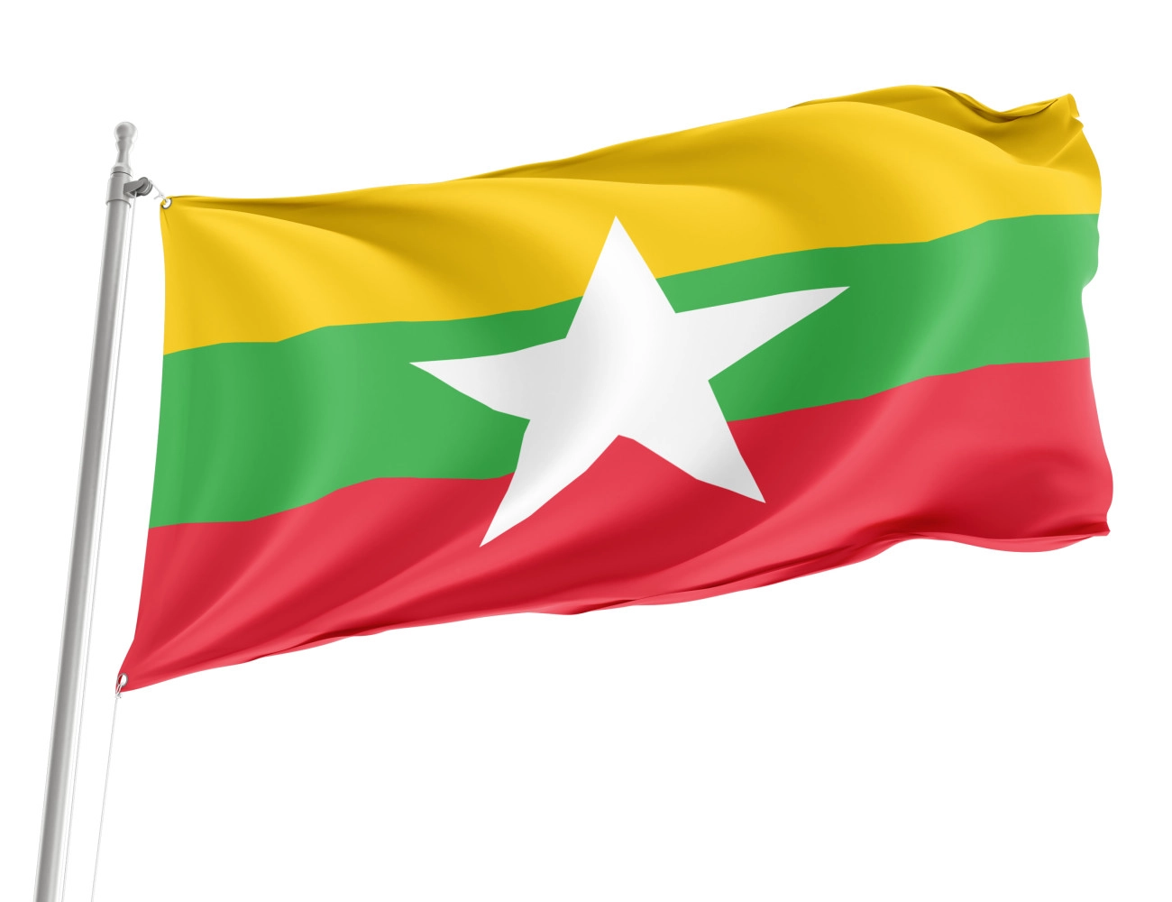 Mayanmar Outdoor Qualität Flagge