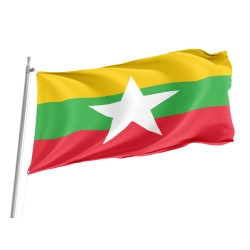 Mayanmar Outdoor Qualität Flagge