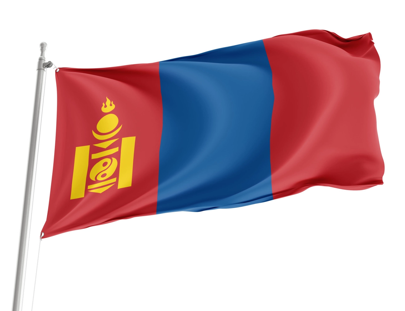 Mongolia Outdoor Qualität Flagge