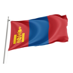 Mongolia Outdoor Qualität Flagge