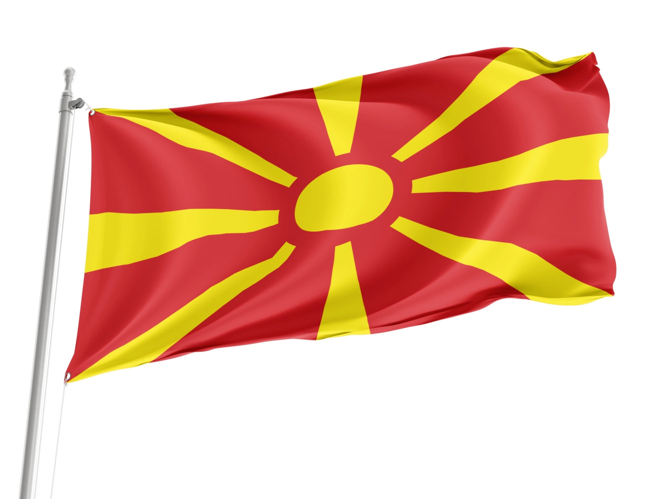 North Macedonia Outdoor Quality Flag