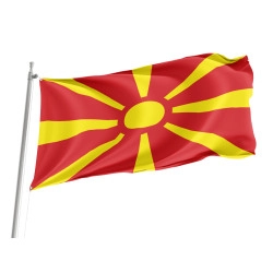 North Macedonia Outdoor Quality Flag
