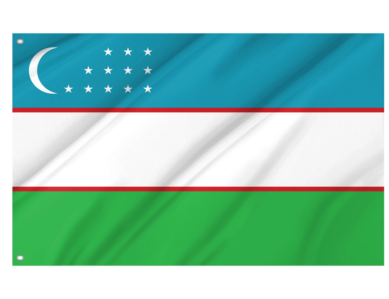 Uzbekistan Outdoor Quality Flag