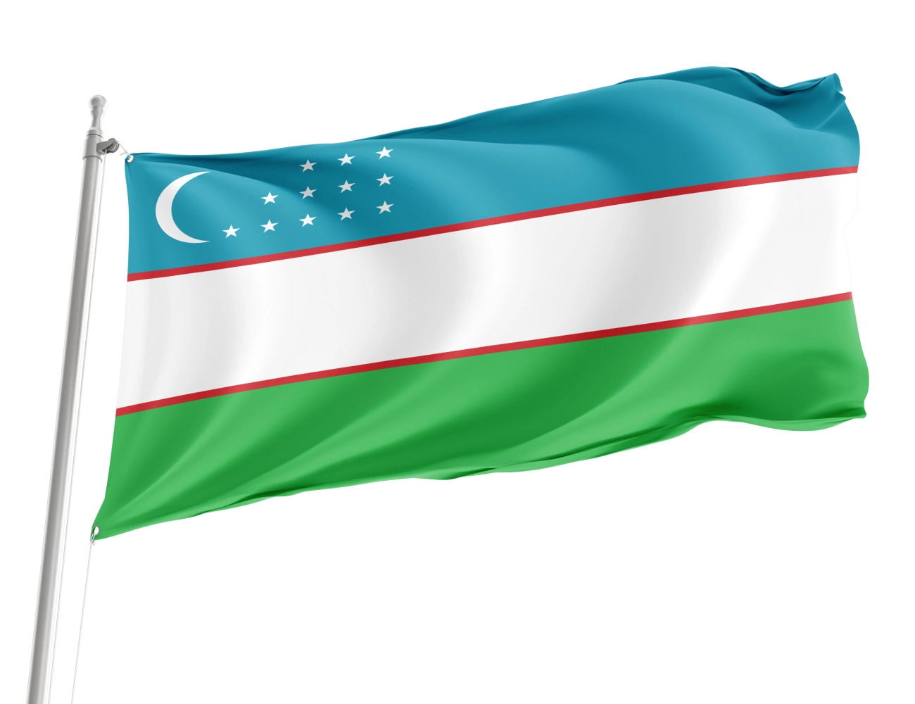 Uzbekistan Outdoor Quality Flag