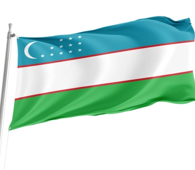 Uzbekistan Outdoor Quality Flag