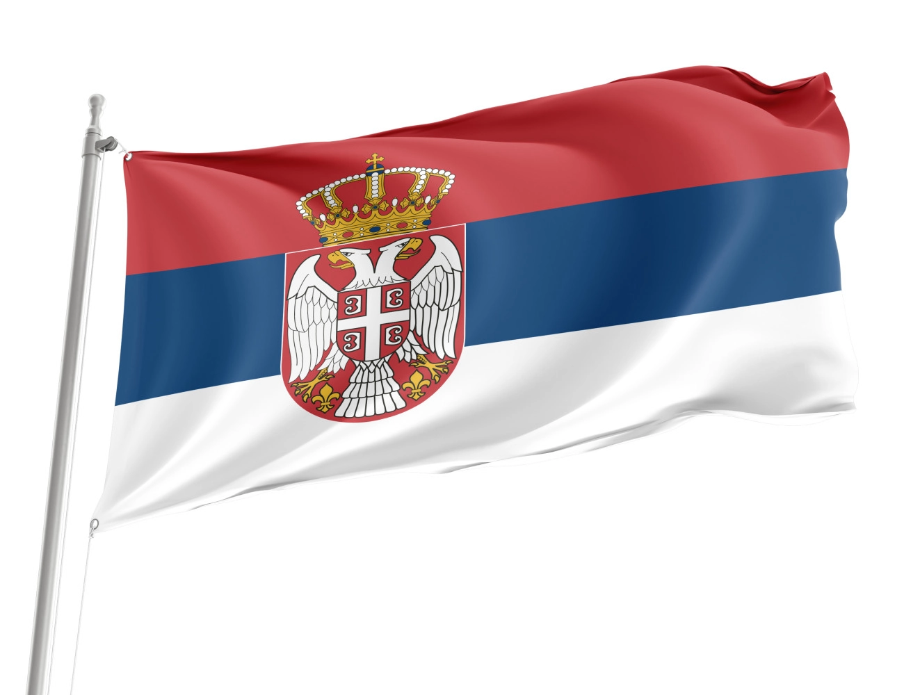 Serbia Outdoor Quality Flag