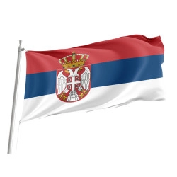 Serbia Outdoor Quality Flag