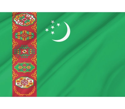 Turkmenistan Outdoor Quality Flag