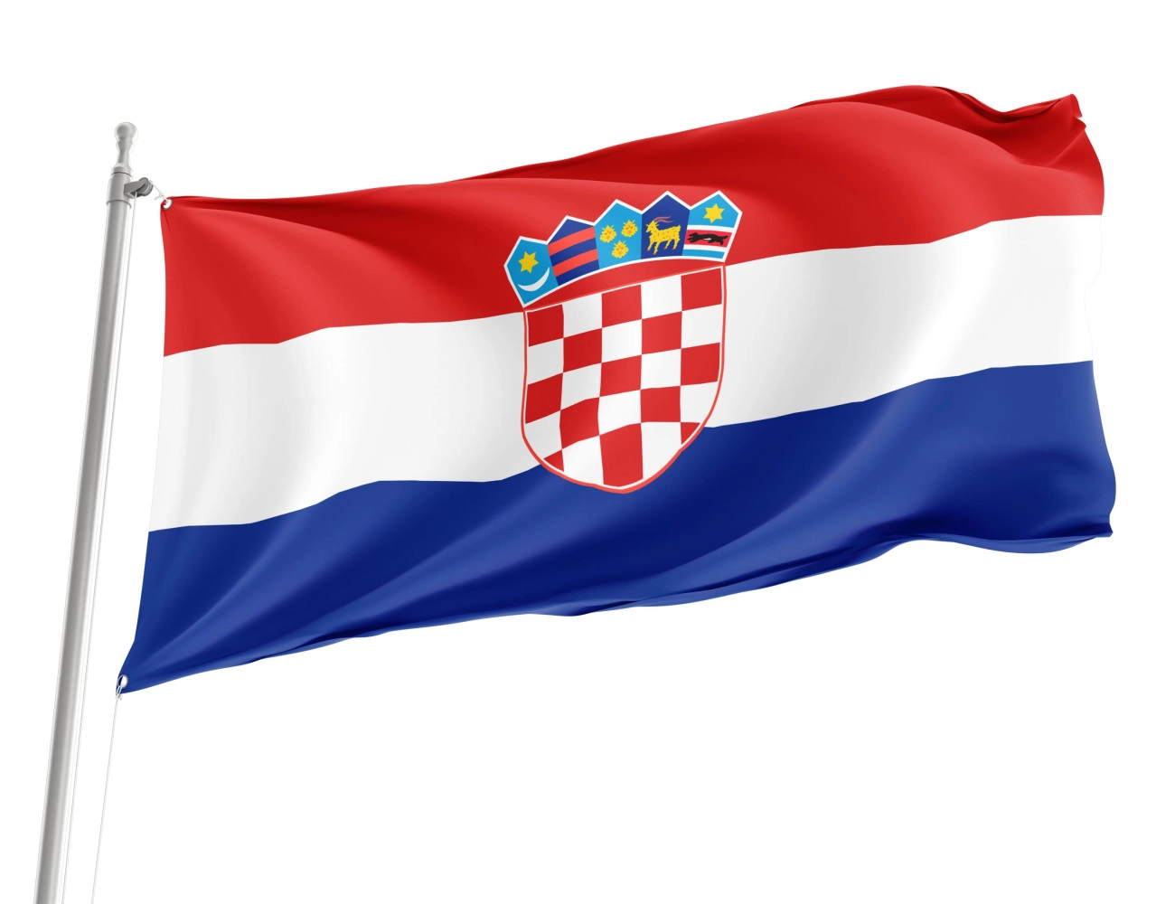 Croatia Outdoor Quality Flag