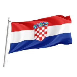 Croatia Outdoor Quality Flag
