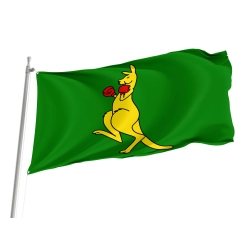 Boxing Kangaroo Flagge - Australische Fanflagge für Innen & Außen